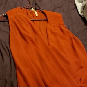 Orange blouse